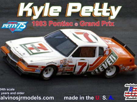 Salvinos JR Models 1/24 Kyle Petty 7-Eleven Pontiac Grand Prix (PEGP1983KP)