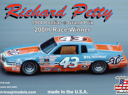Salvinos JR Models 1/24 Richard Petty 84 Pontiac 200th Race Winner (RPGP1984D)
