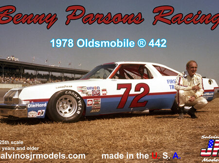Salvinos JR Models 1/25 Benny Parsons Racing 1978 Oldsmobile 442 (R-BPO1978D)