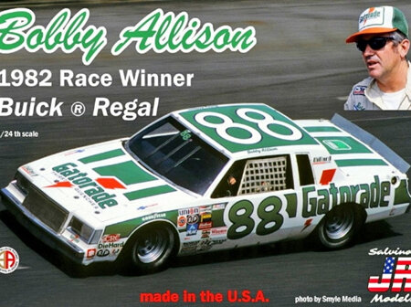 Salvinos JR Models 1/25 Bobby Allison's 1982 Race Winning "Gatorade" #88 Buick Regal (BAB1981D)