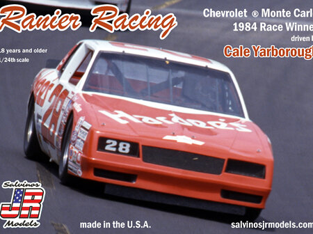 Salvinos JR Models 1/25 Ranier Racing Monte Carlo 1984 Winner Cale Yarborough (SAL1984)