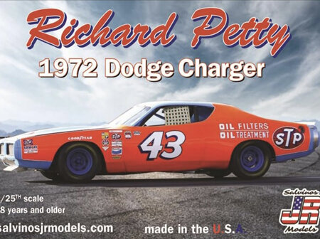 Salvinos JR Models 1/25 Richard Petty 1972 Dodge Charger (RPDC1972TX)