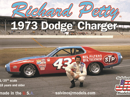 Salvinos JR Models 1/25 Richard Petty 1973 Dodge Charger (RPDC1973D)