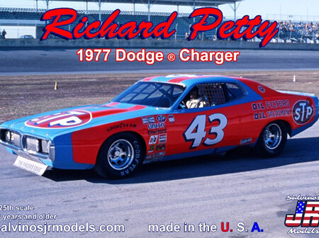 Salvinos JR Models 1/25 Richard Petty 1977 Dodge Charger (RPDC1977D)