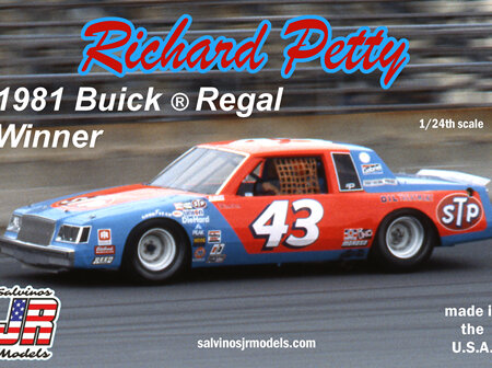 Salvinos JR Models 1/25 Richard Petty 1981 Winner Buick Regal (SALRPB1981D)
