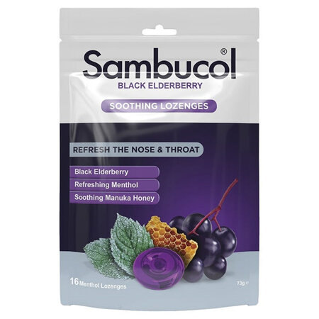 Sambucol Soothing Relief Throat Lozenges 16