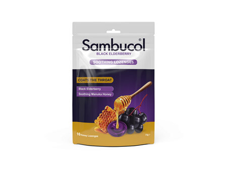 Sambucol Soothing Throat Lozenges 16s