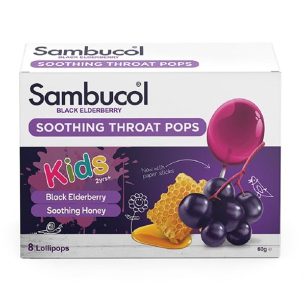 Sambucol Soothing Throat Pops 8