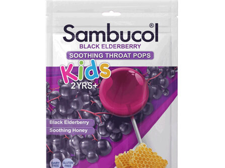 Sambucol Soothing Throat Pops 8s