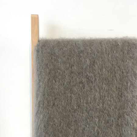 SAMPLE - Mohair/NZ Wool Throw Blanket - Driftwood