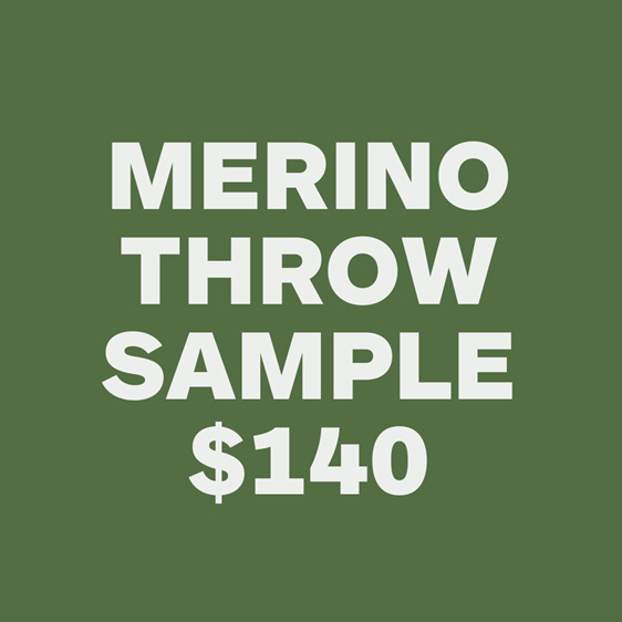 SAMPLE - Organic Merino Throw - Cream