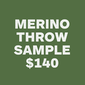 SAMPLE - Organic Merino Throw - Grey Marle