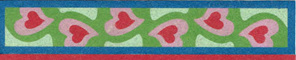 SandArt Hearts Bookmark