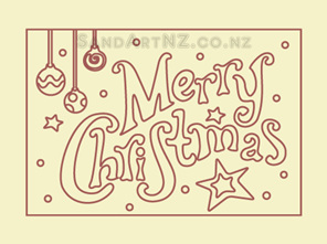 SandART NZ - Christmas Cards, Christmas Message, Merry Christmas, Postcards