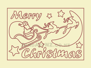 SandART NZ - Christmas Cards, Christmas Tree, Postcards, Santa Sleigh