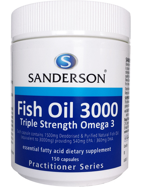 Sanderson™ Fish Oil 3000  - 150 Capsules