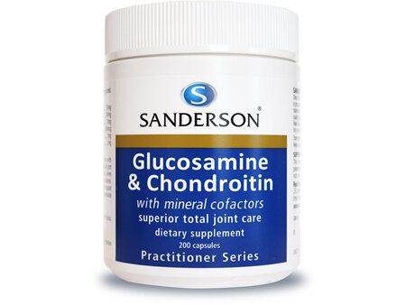 Sanderson™ Glucosamine & Chondroitin With Mineral Co-Factors - 200 Caps