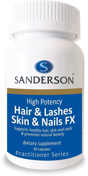 Sanderson High Potency Hair and Lashes Skin and Nails FX 60 Capsules