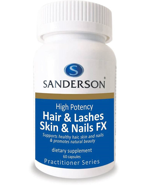 Sanderson High Potency Hair and Lashes Skin and Nails FX 60 Capsules