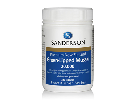Sanderson NZ Green-Lipped Mussel 20,000 220 capsules