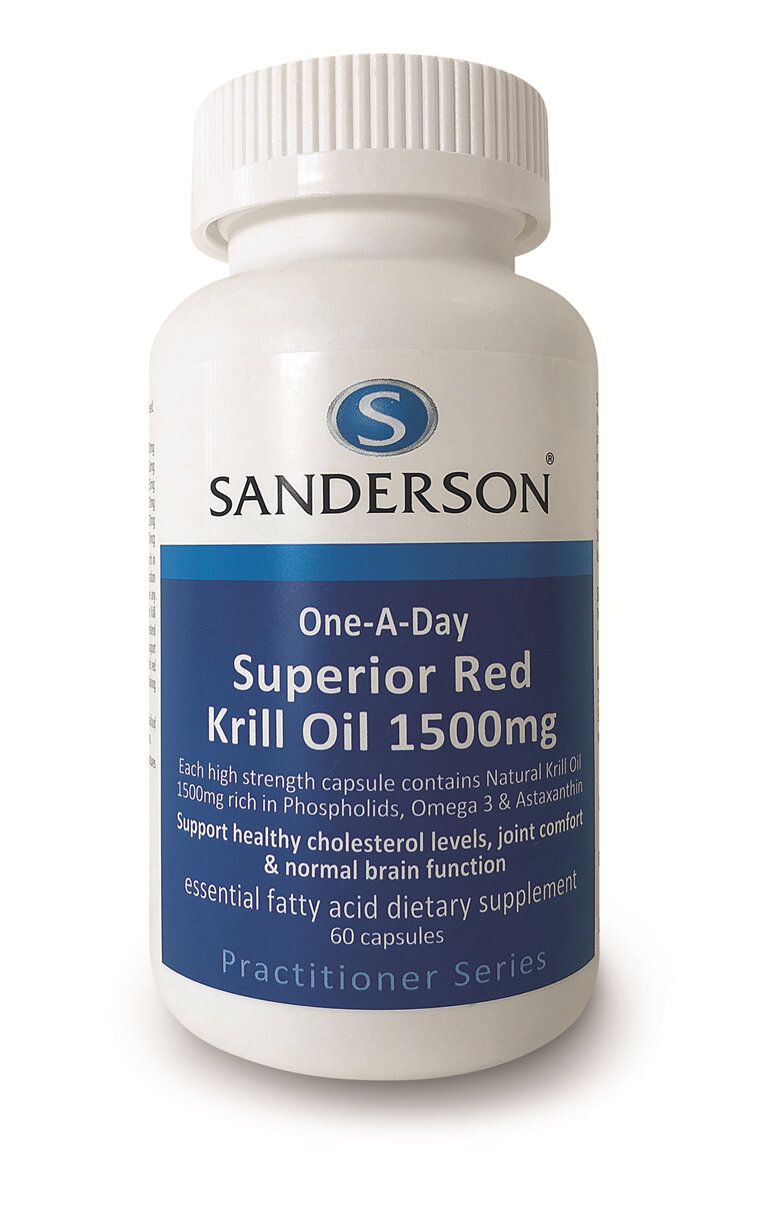 Sanderson™ Superior Red Krill Oil 1500Mg - 60 Capsules