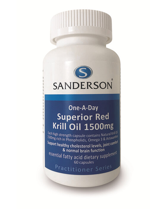 Sanderson™ Superior Red Krill Oil 1500Mg - 60 Capsules