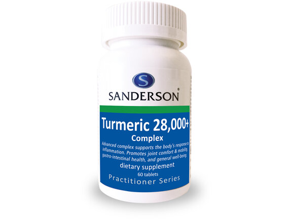 Sanderson Turmeric 28,000+ Complex - 60 Tabs