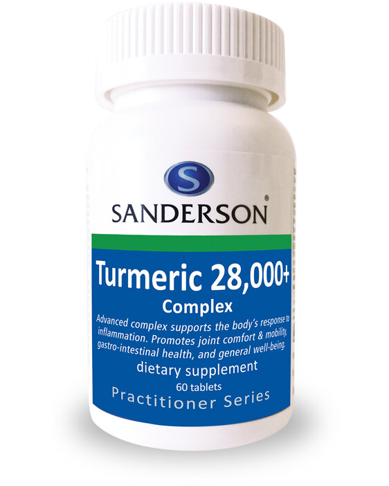 Sanderson Turmeric 28,000+ Complex - 60 Tabs
