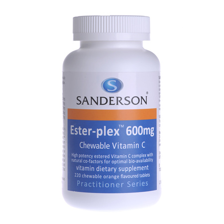 Sanderson™Ester-Plex® Chewable Vitamin C 600Mg 220 Caps Orange