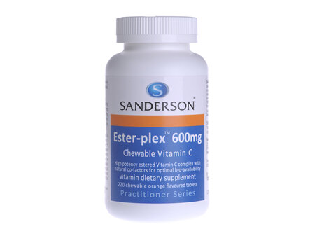 Sanderson™Ester-Plex® Chewable Vitamin C 600Mg 220 Caps Orange