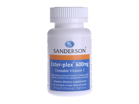 Sanderson™Ester-Plex® Chewable Vitamin C 600Mg 55 Caps Orange