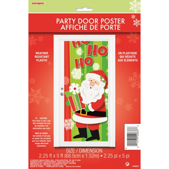 Santa door poster.