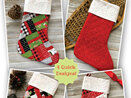 Santa Socks from Poorhouse Quilts