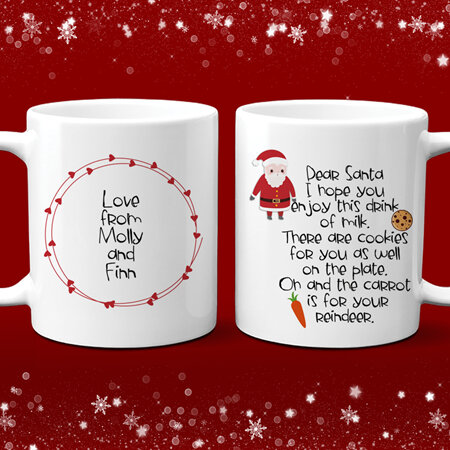 Santa's Personalised Milk Mug