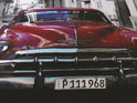 Santiago Red Vintage Car Duvet Cover Set
