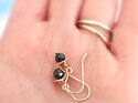 sapphire blue rosehip solid gold earrings september birthstone lilygriffin nz