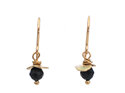 sapphire blue rosehip solid gold earrings talisman tiny lily griffin jewellery