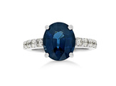 Sapphire Diamond Ring, Diamond Dress Ring, Sapphire Dress Ring