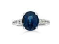 Sapphire Diamond Ring, Diamond Dress Ring, Sapphire Dress Ring