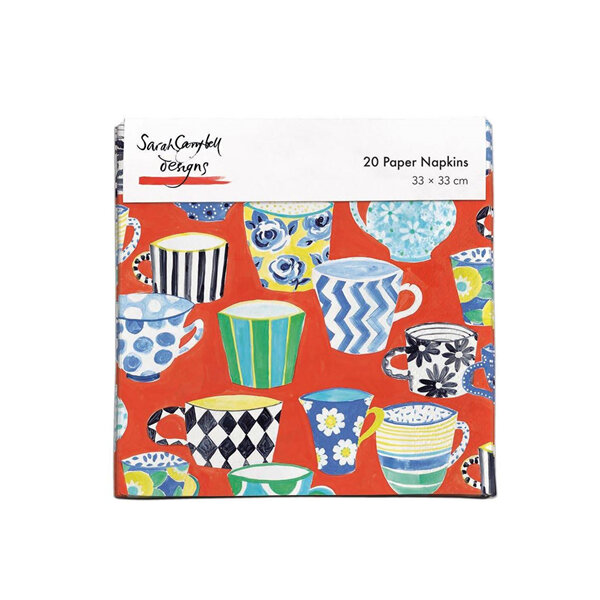 Sarah Campbell Designs Coffee Break Paper Napkins 20 Pack