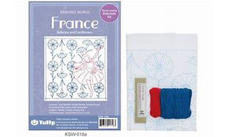 Sashiko  World - France - Ballerina and Cornflowers