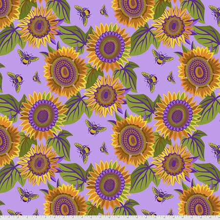 Sassy Summer Salsa Sunflower Purple PWJS131.Purple