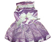 satin layered purple dress