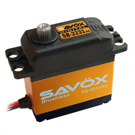 Savox HV Standard Brushless Servo SB-2231SG - 40kg / 0.10 Sec