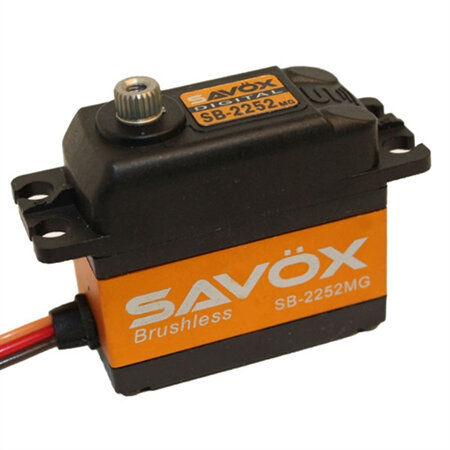 Savox Standard Brushless Servo SB-2252MG - 5kg / 0.045 Sec