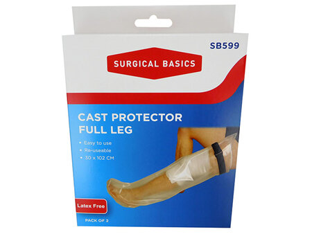 SB Cast Protector Full Leg 2Pk