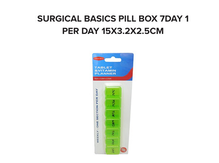 SB PILL6 7 Day Pill Reminder