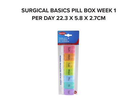 SB PILL86 Giant Pill Box 7 day
