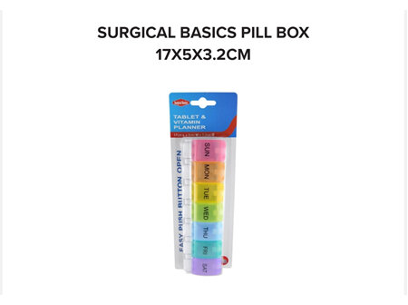 SB PILL86 Giant Pill Box 7 day