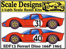 Scale Designs 1/24 Ferrari Dino 166P 1965 (SDF13)